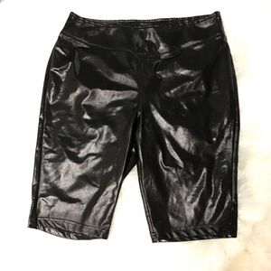 Shein Faux Leather Biker Shorts 1X